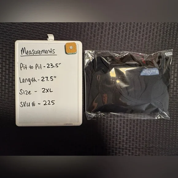 Scarlett Black Long Sleeve Christmas Tee with Red and White Design - Picture 9 of 9